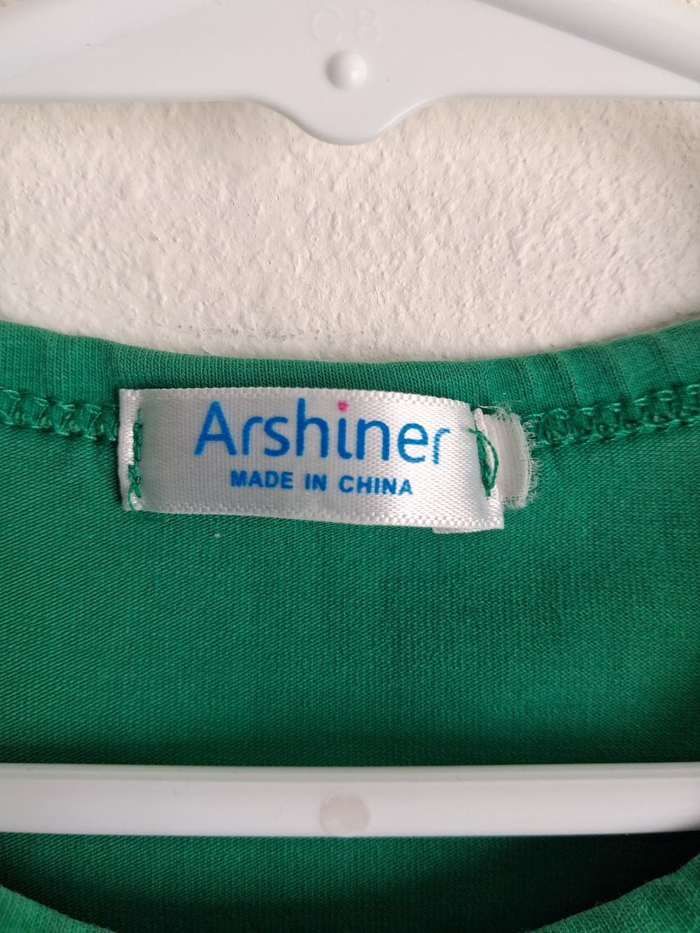 Arshiner Girls Green Short-Sleeve Twirl Dress - Picture 2 of 7